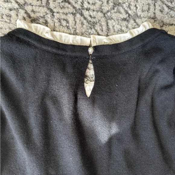 Tahari ruffle trim sweater dress size medium - Picture 3 of 4